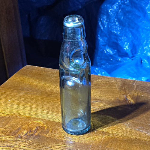 Blue clear glass codd style - glass,