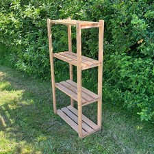 4 Tier Wooden Shelving Storage