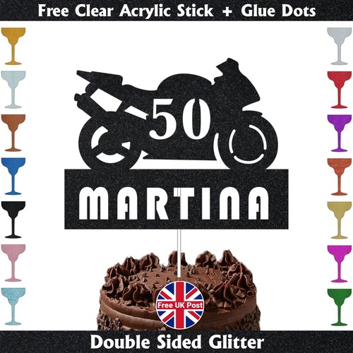Personalised motorbike cake - personalised,