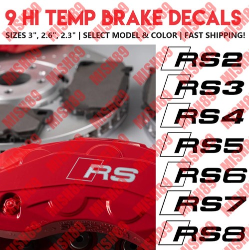 Audi brake caliper decal - rs,