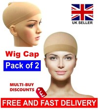 2x Wig Cap Nude Breathable
