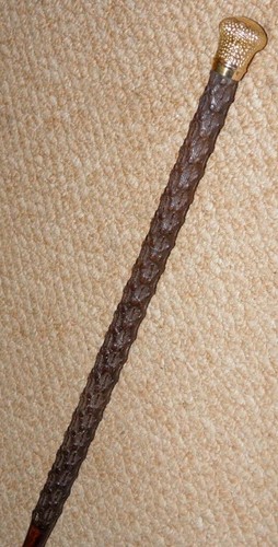 Antique petite walking stick - stick, /