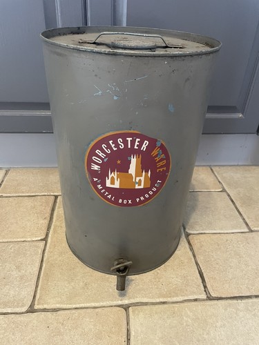 Worcester ware metal oil - , drum