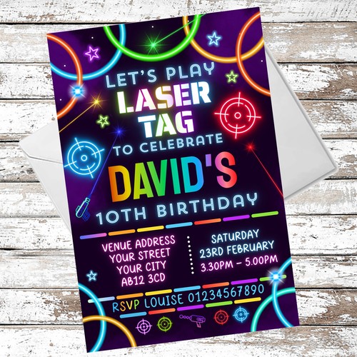 Personalised laser tag - personalised,