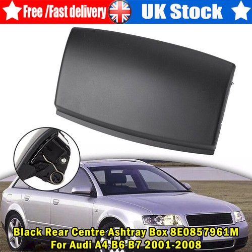 Black rear centre ashtray box - black,