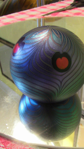 Okra iridescent glass - ,