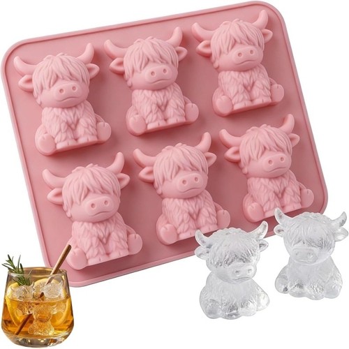 Mini highland cow ice cube - highland,