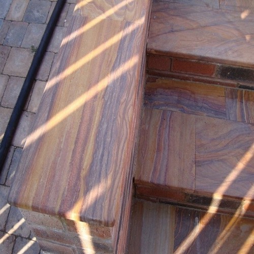 Rainbow bull nose steps - rainbow,