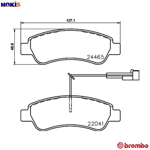 Brake pad set disc - brake,
