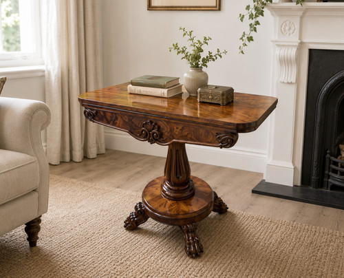 Victorian mahogany turnover - mahogany,