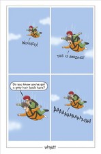Funny Birthday Card Sky Diving