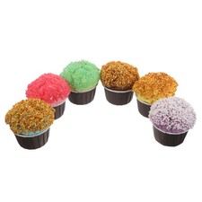 6 Pcs PU Faux Cupcake