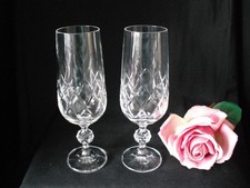 Pair of Pretty  Lead Crystal