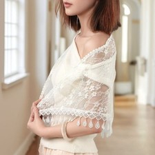 Lace Fringe Scarf Lace Trim