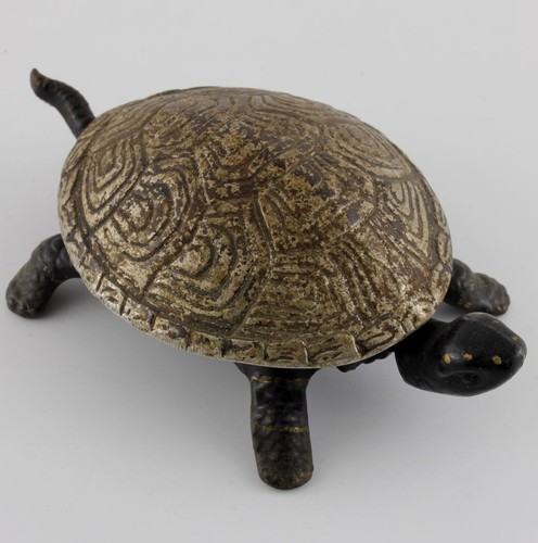 Antique turtle table bell - antique,
