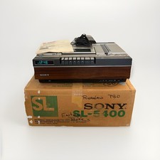 👍 Sony Super Betamax II III Model SL-5400 VCR with Manual & Remote in box! Mint