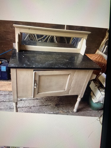 Antique washstand marble top - antique,