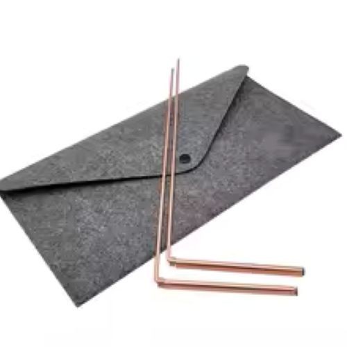 2pcs copper dowsing rods - copper,