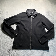 Victorinox Jacket Mens XL Black Full Zip  Cuff Zips Wool