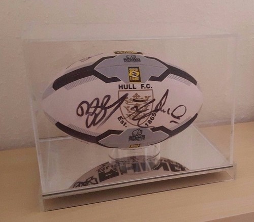 Rugby ball display case - case, full