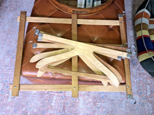 Antique Wooden Hangers For Old Steamer Trunk Wardrobes - Set of 6