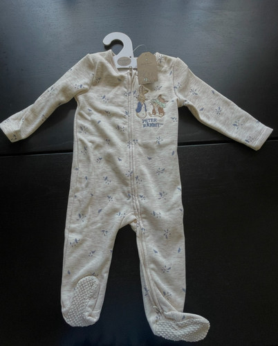 Peter rabbit baby sleepsuit - peter,