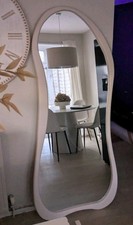 Modern Aysemetric Irregular Lean To Floor Standing Mirror