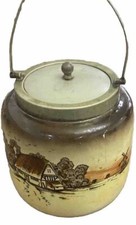 VTG Biscuit Barrel Porcelain