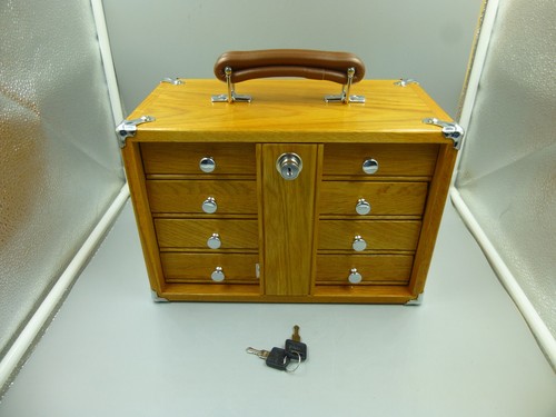 New drawer oak chest by - 4,