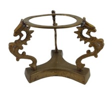 Brass Ornate Floral Crystal