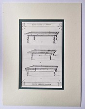 BURROUGHES AND WATTS Victorian Games Tables (Modern Reprint) Pool, Billiards