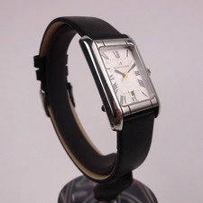 Maurice Lacroix Miros Women's Watch Steel 79745 Black Leather Strap 22mm Quartz