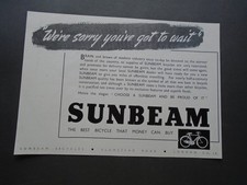 VINTAGE ADVERT:  SUNBEAM - THE