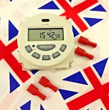 ⭐ 12V LCD Digital Programmable Control Power Timer Switch Relay With Crimps ⭐ UK