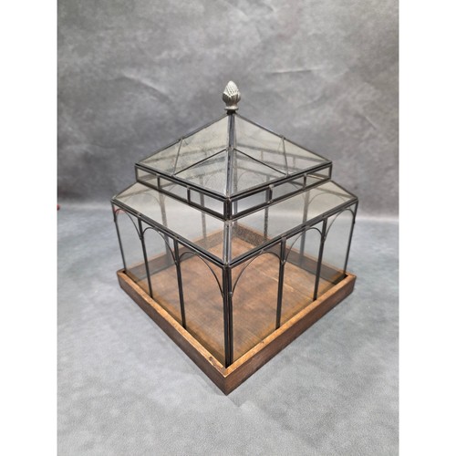 Vintage style glass wardian - glass,
