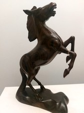Horse Wood Hand Carved Statue