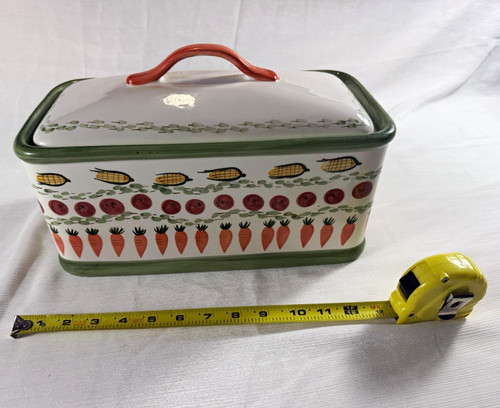 Home ceramic bread box - at, w/