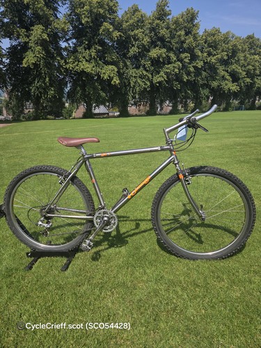 Orange mountain bike unisex - mountain,