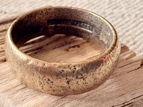 Antique 22ct gold plated band - 22ct,