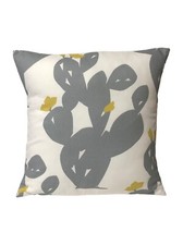 1 x Scion Opunita Grey Dandelion Cactus Print Cushion Cover