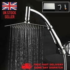 8" Shower Head Large Rainfall Pressure Steel Chrome Powerful Energy Water Saving