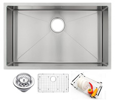 LUCA undermount large deep 1.0 one bowl stainless steel kitchen sink under mount