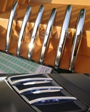 UK STOCK 6 x NEW CHROME Bonnet