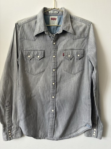 Levi grey denim western - grey,