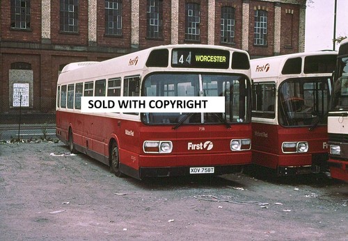 Bus slide 35mm midland red - bus,