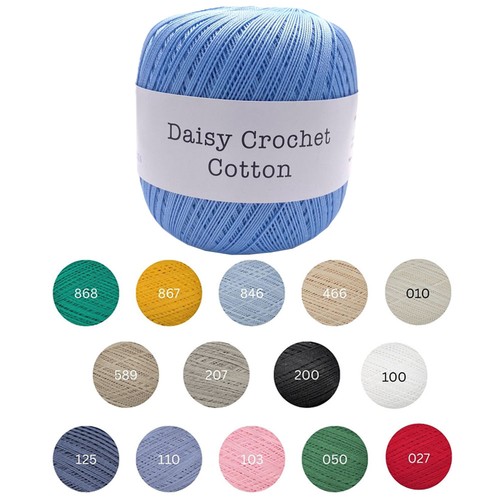 Ply daisy crochet - 3-ply, wool