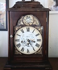 Bueatiful Vintage Wuersch Mantel Clock w/ Westminster Chimes With Key Running
