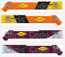 Adhesive Vinyl Class 43 HST Decal suit OO gauge Hornby / Lima - Colas Rail set