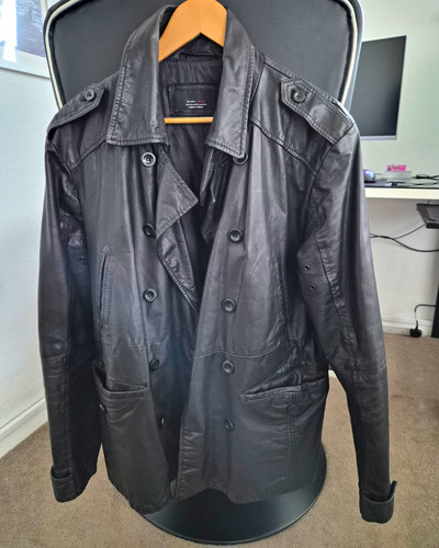 Zara man black leather - man,