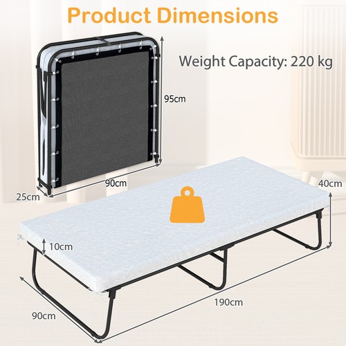 Single size guest bed - single, with